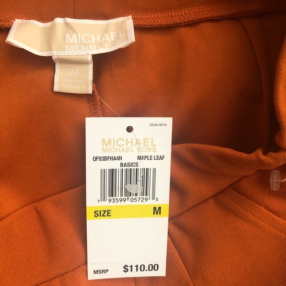 NEW MICHAEL Michael Kors rust orange dress pants size Medium - Picture 2 of 7
